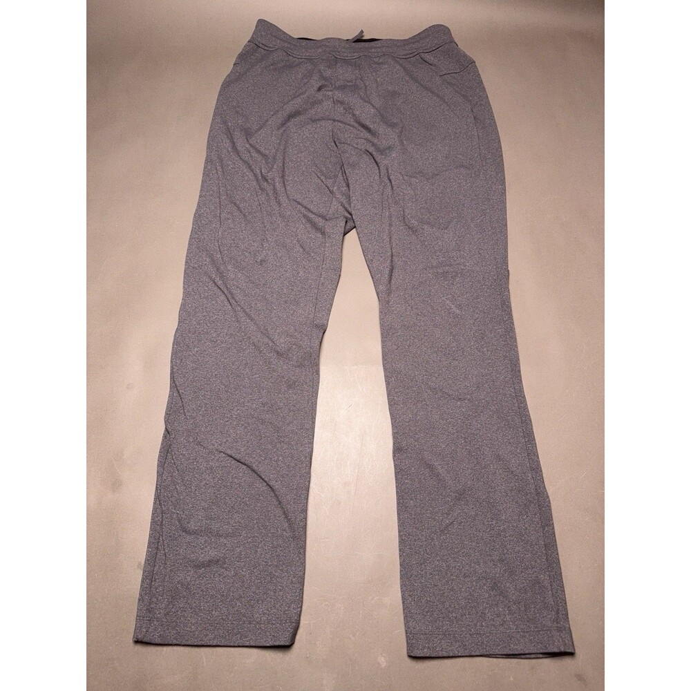 Lululemon Kung Fu Mens Large Heather Gray Relaxed Straight Stretchy Sweat Pants